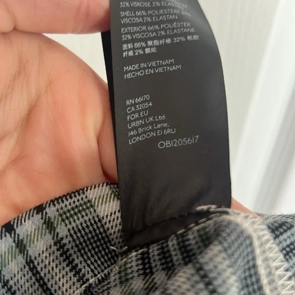 URBAN OUTFITTERS XS ROMPER FLANNEL STYLE ROMPER CUTE UO CUTE MINI DRESS ROMPER - Picture 15 of 16